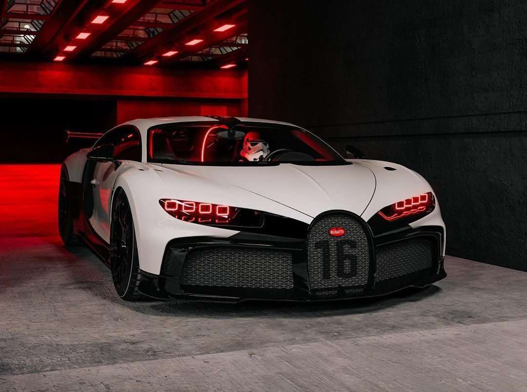 Bugatti Chiron Pur Sport Star Wars frente