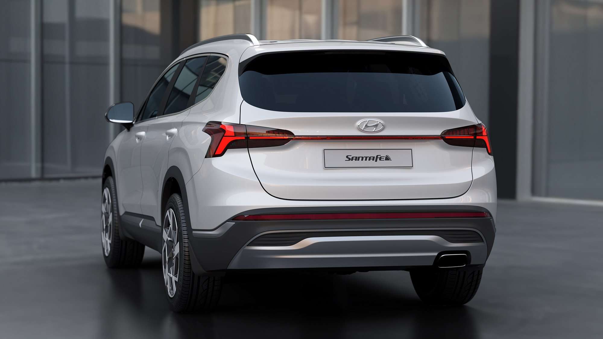 Nuevo Hyundai Santa Fe atras