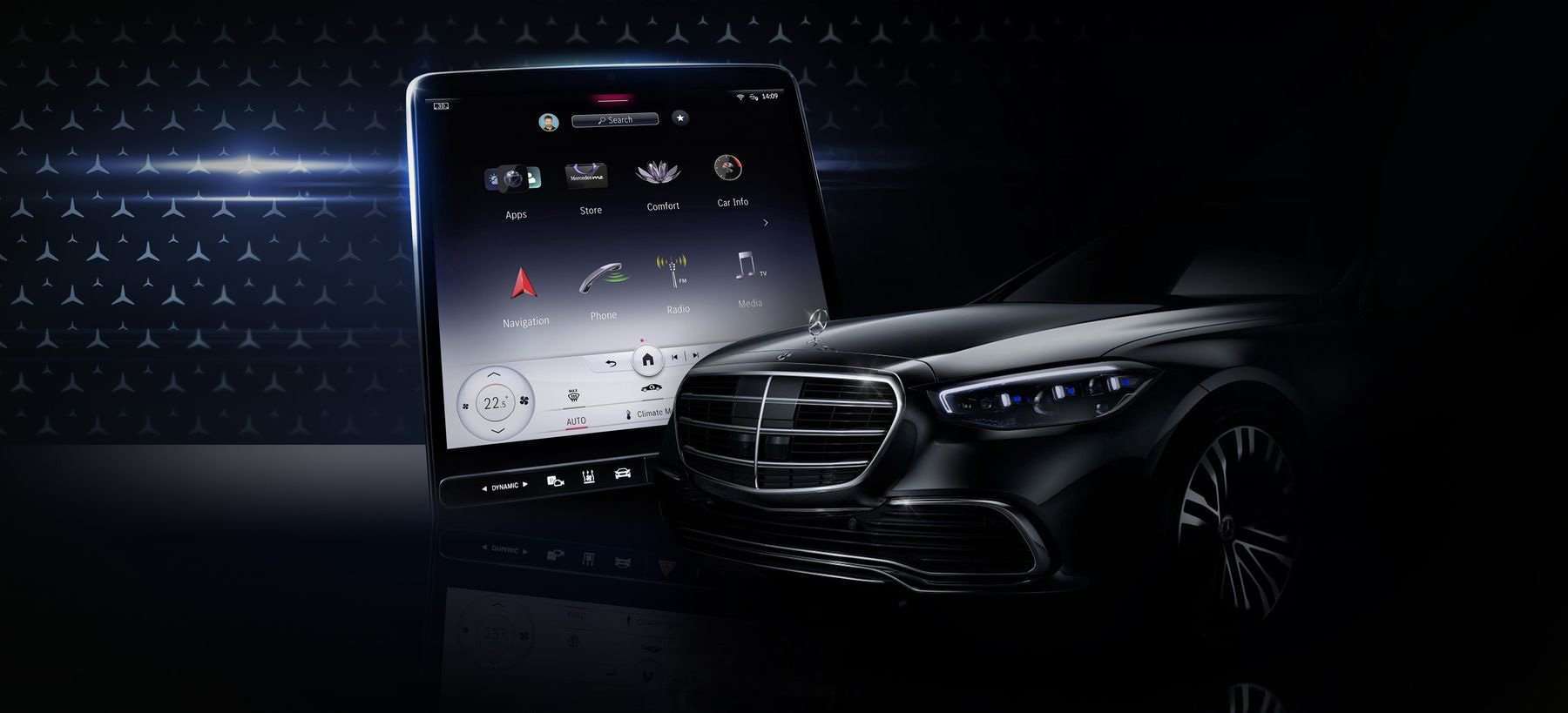 Mercedes-Benz Clase S pantalla