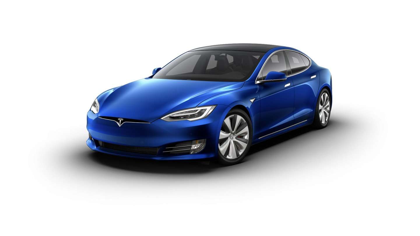 Tesla Model S Plaid azul