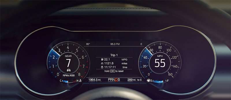 nuevo Ford Mustang 2022 cluster