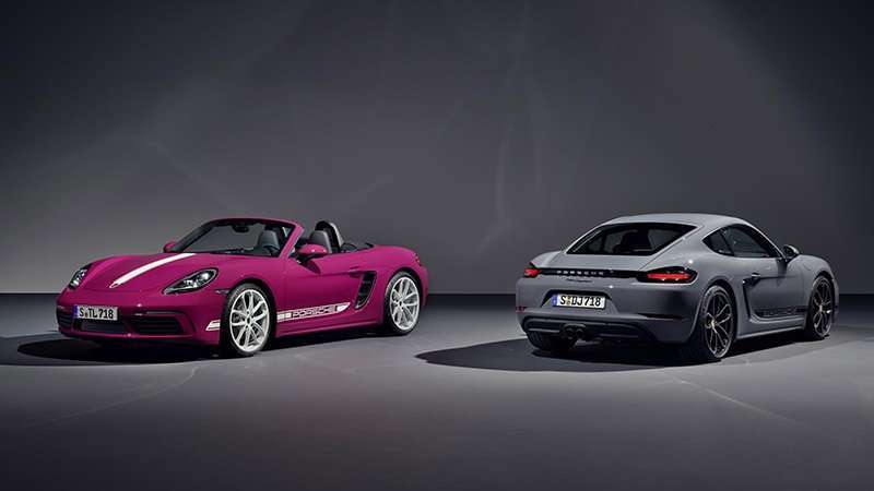 Porsche 718 Boxster y 718 Cayman Style Edition frente trasera