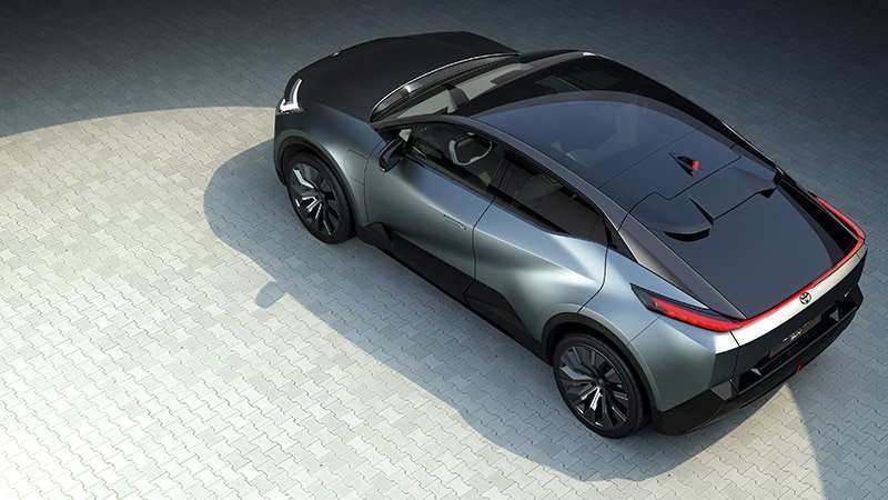 Toyota bZ prototipo 2022 arriba