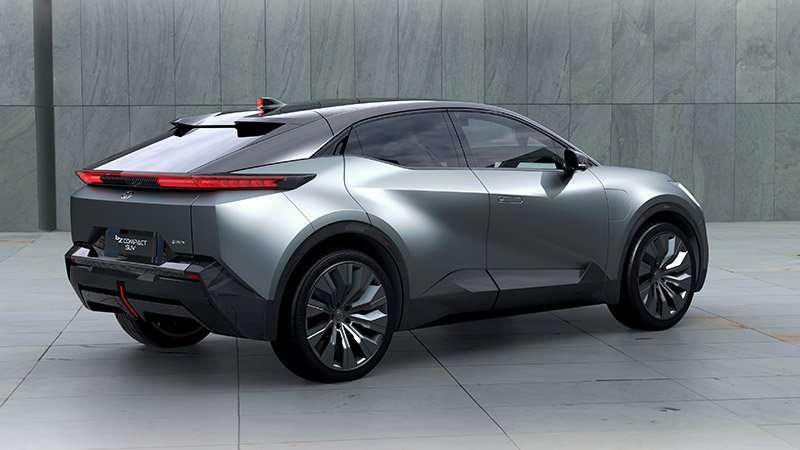 Toyota bZ prototipo 2022 atras