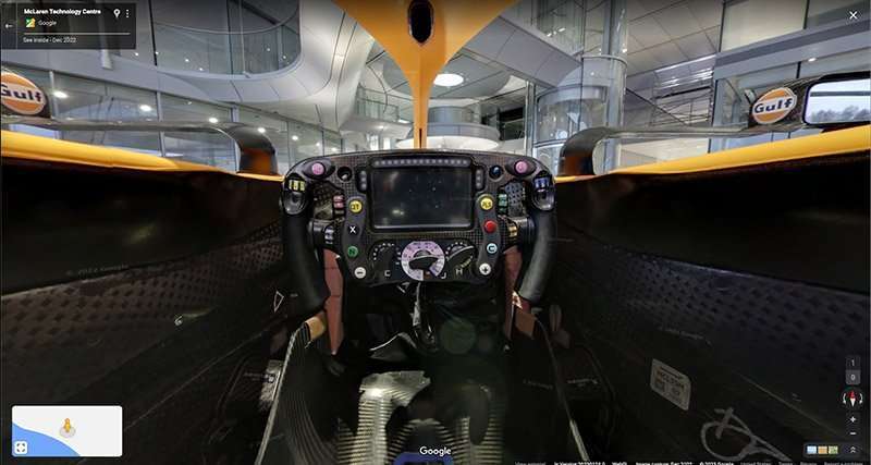 McLaren y Google monoplaza F1