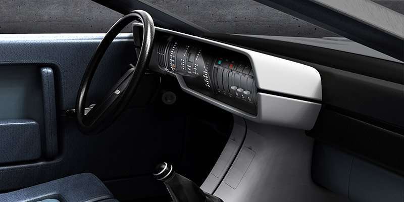 Restauran Hyundai Pony Coupe Concept interior