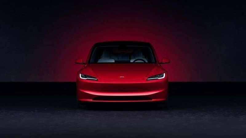 Nuevo Tesla Model 3 frontal