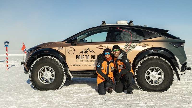 La a expedición eléctrica Nissan Pole to Pole llega a su fin 2023